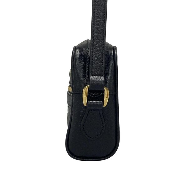 GUCCI Shelly (Web) Black Green Red Leather Shoulder Bag bran854-100325 - Picture 3 of 16